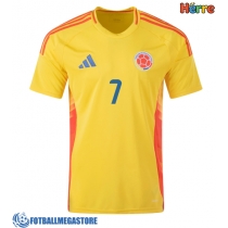 Fotballdrakt Herre Colombia Luis Diaz #7 Hjemmedrakt Copa America 2024 Kortermet